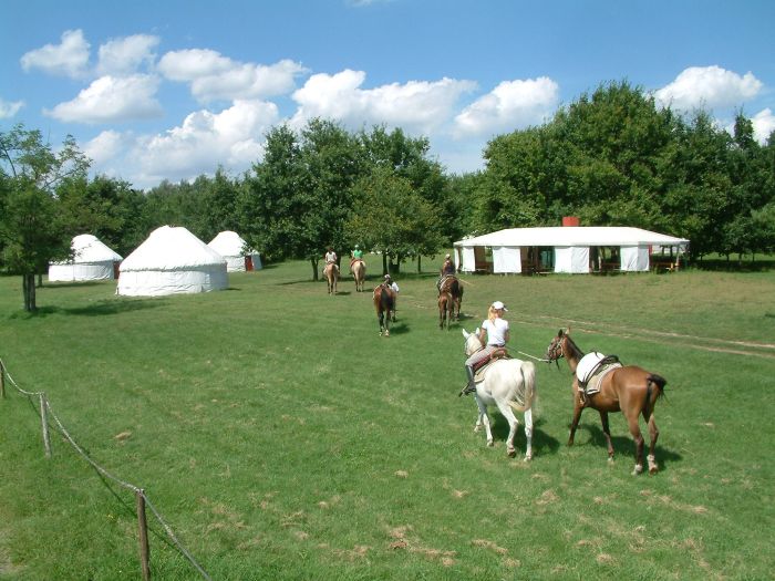 Star rides through the Hungarian steppe